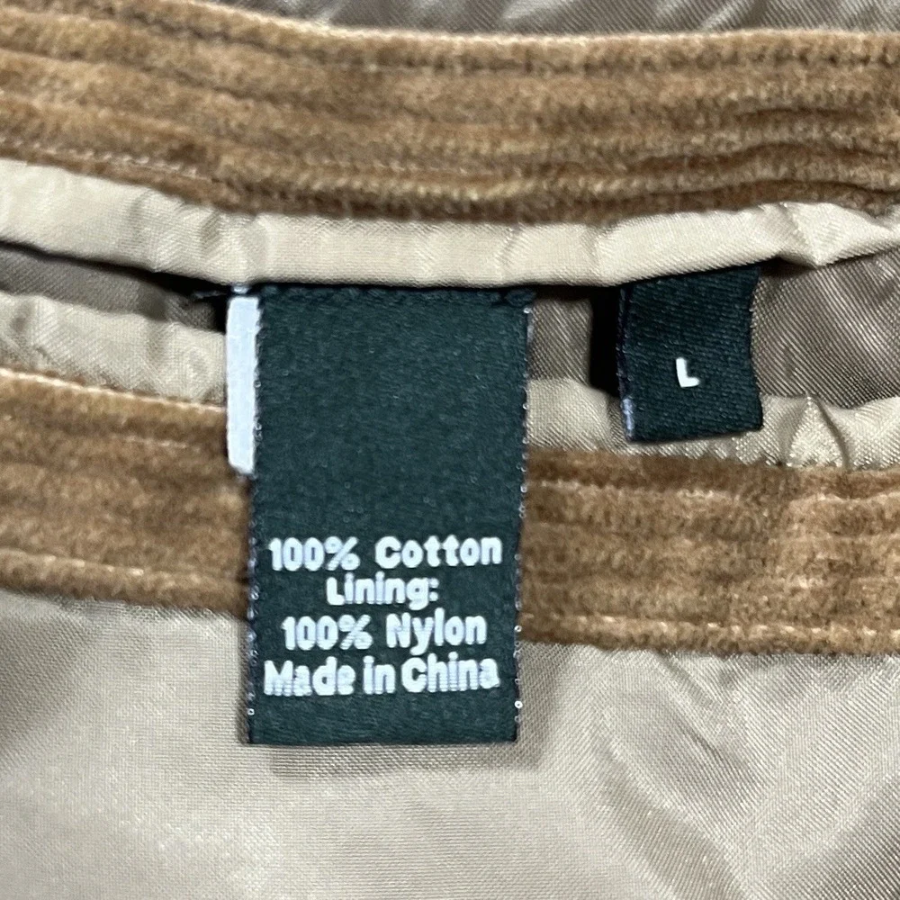 Vtg J Crew Corduroy Blazer Mens L Brown Elbow Patches Ivy Style Preppy Academia - Picture 8 of 9